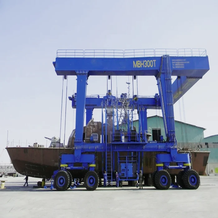 Factory direct sale tire crane 50 tons 80 tons Boat Lifting crane low price