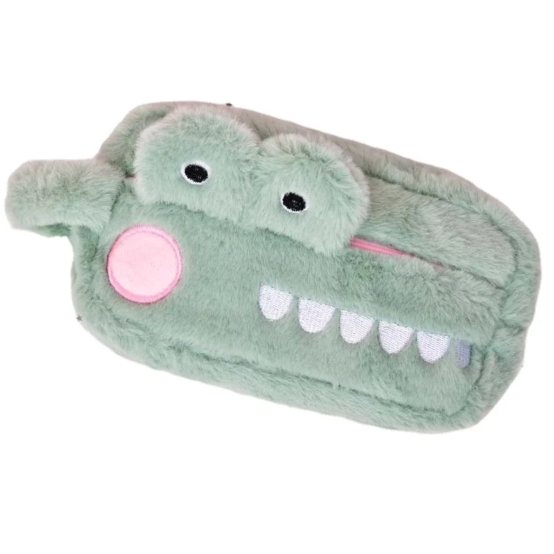 Hot Selling Good Quality Cartoon Pencil Case Ladies Plush Bag