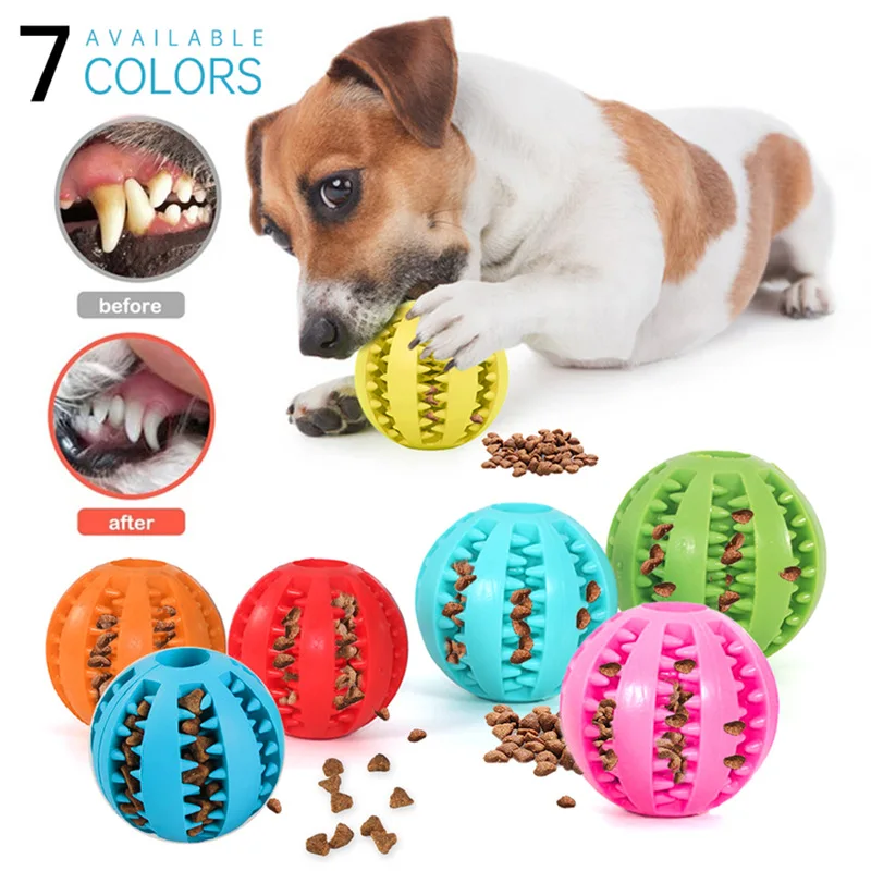 Pet Manufacturer Magic Rolling Dog Ball Interactive Dog Toy Slow Feeder Chew Pet Dog Toys Treat Dispenser Toy