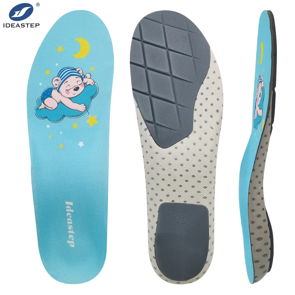 X-leg Thin Eva Foam Sport Cushion Orthopedic Shoes Memry Shoes Material Cushioning Support Unisex Shoes Insoles For Child