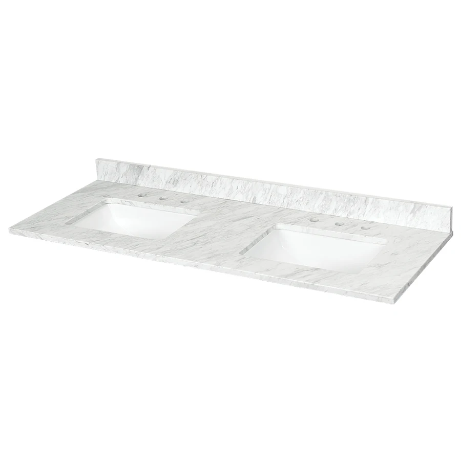 Ready to ship 2019 new design carrara white marble kitchen countertops and worktop