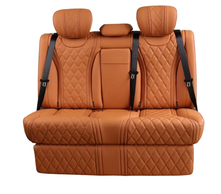 Super Deal Luxury VIP Seats Three Seater Rear Bench For Van Coach Reclining to Bed Electric Chair With Touch Screen
