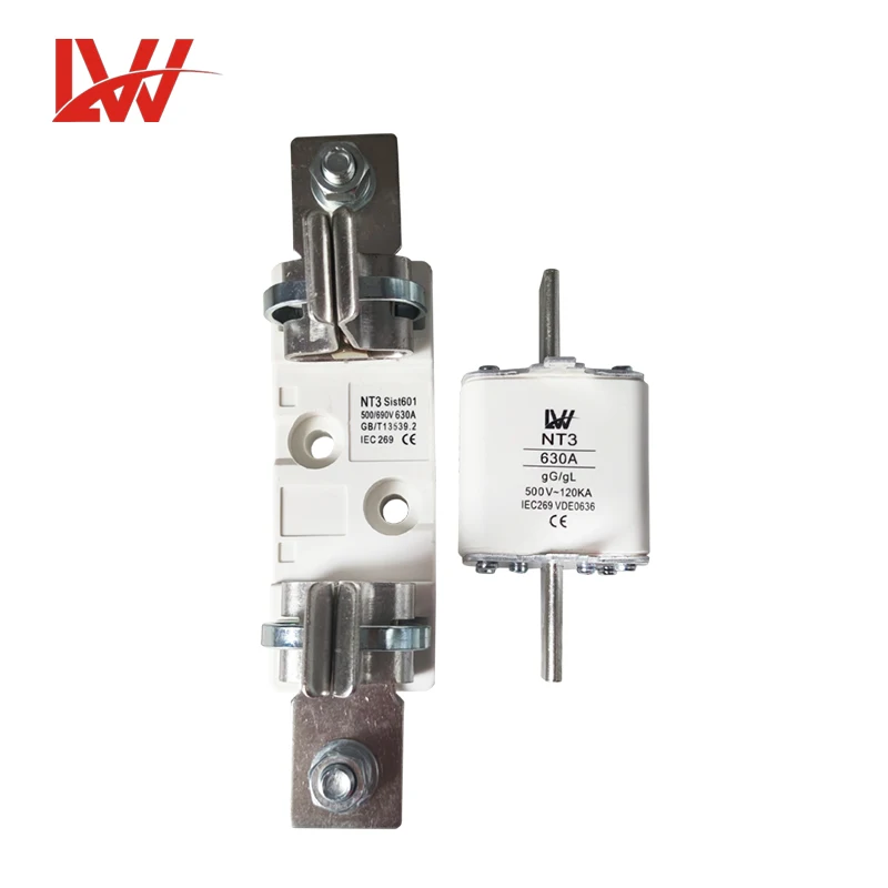 NT3 400A 500A 630A   500V  Low voltage ceramic fuse