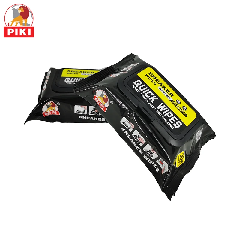 
Custom mini adult eco friendly portable alcohol free disposable non woven fabric sneaker cleaning wet wipes shoe wipes 