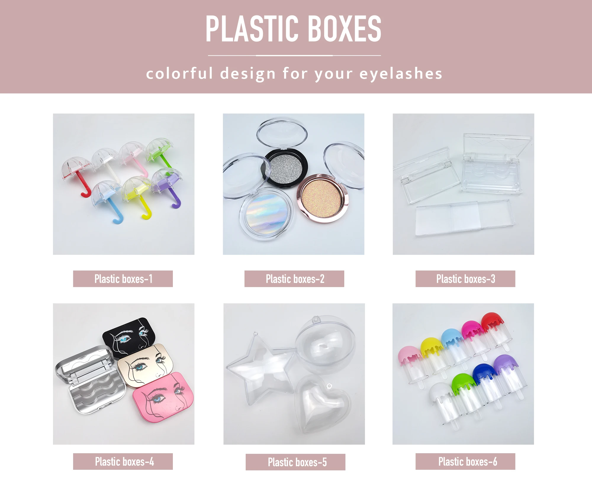 Maynice clear eyelash boxes storage case organizer logo unique lashes box brat doll eyelashes packaging wholesale