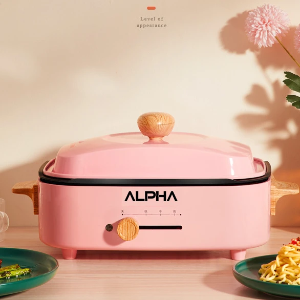 Электрическая рыба, курица, гриль, бытовая техника для семейного использования, горячий горшок для приготовления пищи на балконе