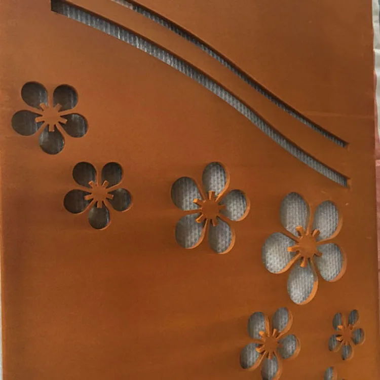 Weather resistant steel plate A588 corten steel sheet garden screen art Corten Steel supplier