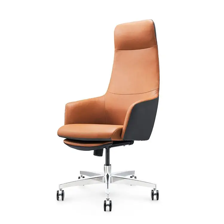Foshan Luxury Ergonomic Swivel Manager Executive Leather Office Chairs