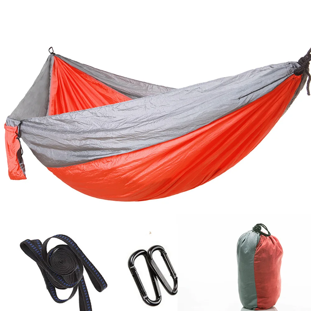 Easy To Use Outdoor Camping Net Mesh Single & Double Parachute Hammock