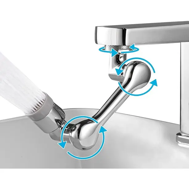 Universal 1080 Degree Swivel Robotic Arm Faucet Foldable Kitchen Sink Extension Faucet