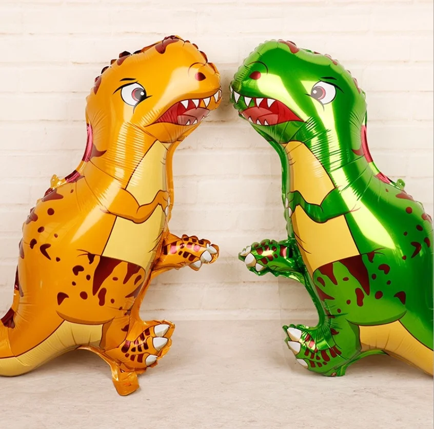 Wholesale 4D Walking Dinosaur Foil Balloons Boys Animal Balloons Children Dinosaur Birthday Party Jurassic World Decor Balloon