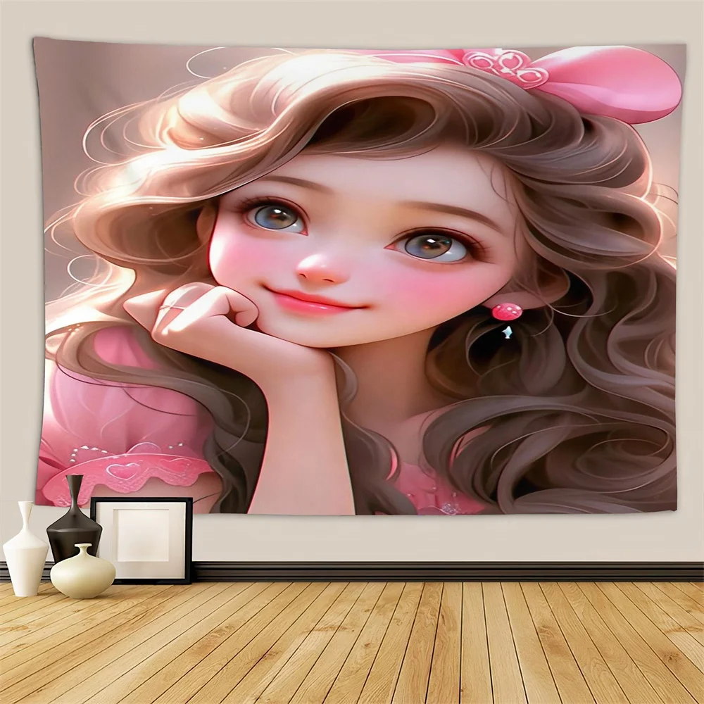 Top High Quality Custom Logo Printed Polyester Fabric Anime Wall Tapestry For Home Decor