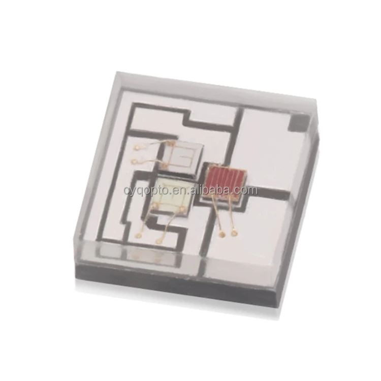 New Design Flat Lens Ceramic Substrate High Power 1W 3W Tri-color 3-in-1 RGB SMD 3535 LED Chip