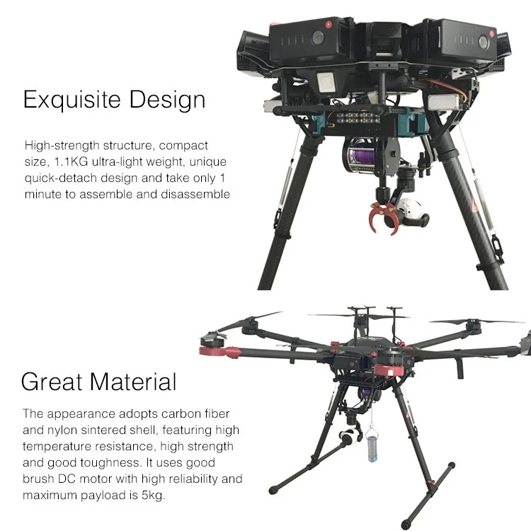 Drone Winch with Hook Cargo Drop Device 5kg Drone Payload Drone Accessories for DJI M600 M600 Pro