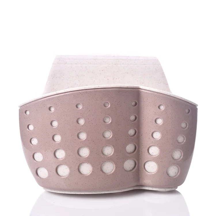 Plastic Kitchen Sink Sider Caddy Organizer Sponges Hanging Sponge Holder  Draining Basket Saddle