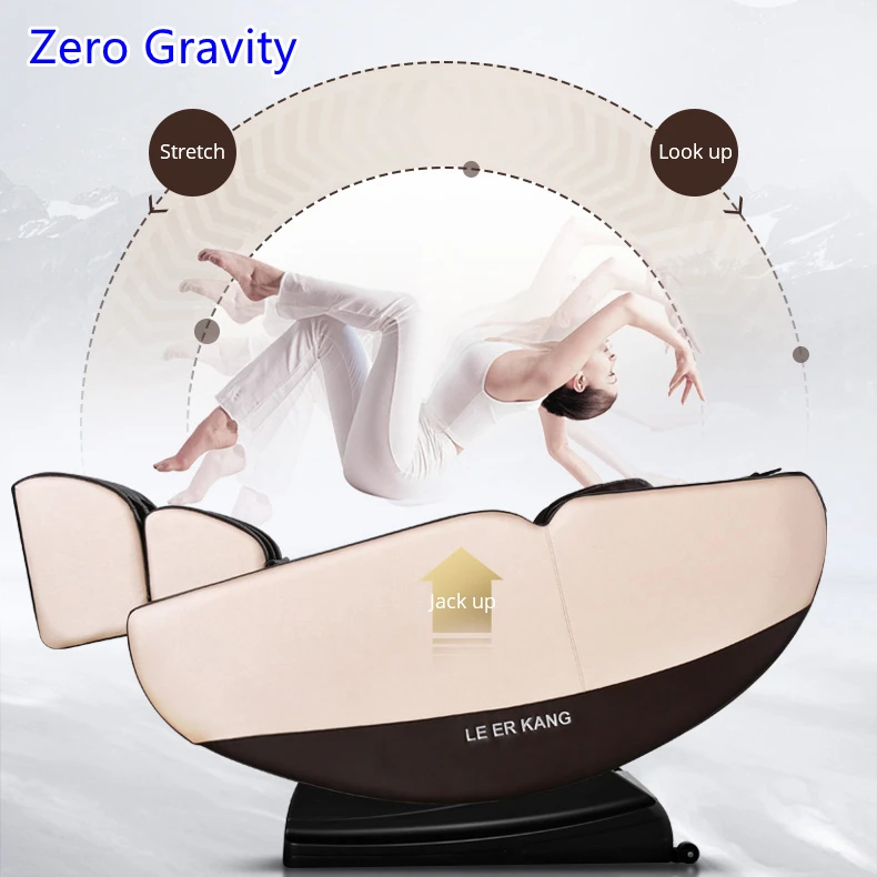 Fuan Leercon 2022 Auto Scan SL Track Jade Roller Manipulator Thai Stretching Space Saving Zero Gravity Full Body Massage Chair