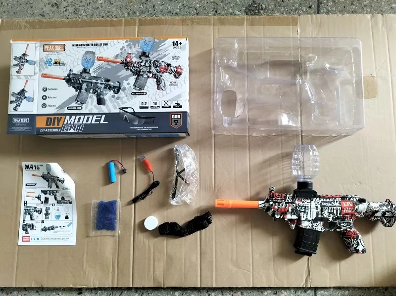 2022 M416 P90 AK47 AK 47 Splat Splatter Ball Gun Blaster Toy Splatrball Splatbal Gel Water Ball Orbeezs Gun Orby Gun Electric