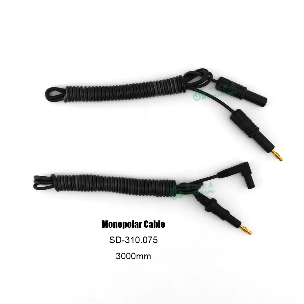 Laparoscopic instruments Reusable monopolar cable 3000mm