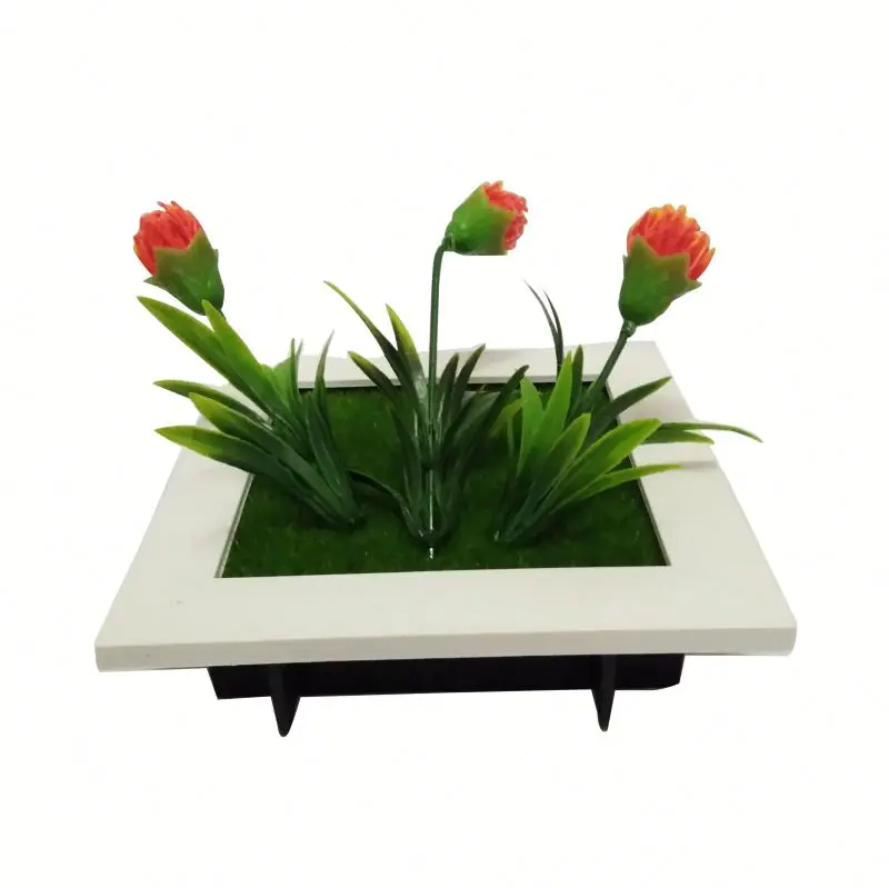 Украшение для дома и офиса, желтый искусственный цветок бонсай с белым горшком