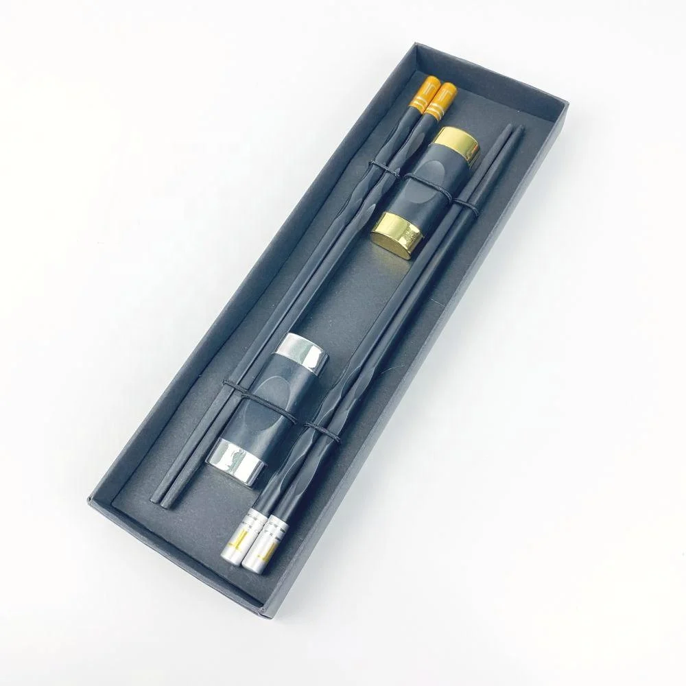 High Quality Fiberglass Tableware Set PPS Chopstick and  Holder Gift Box Tableware Housewarming Gift Pack Chopsticks