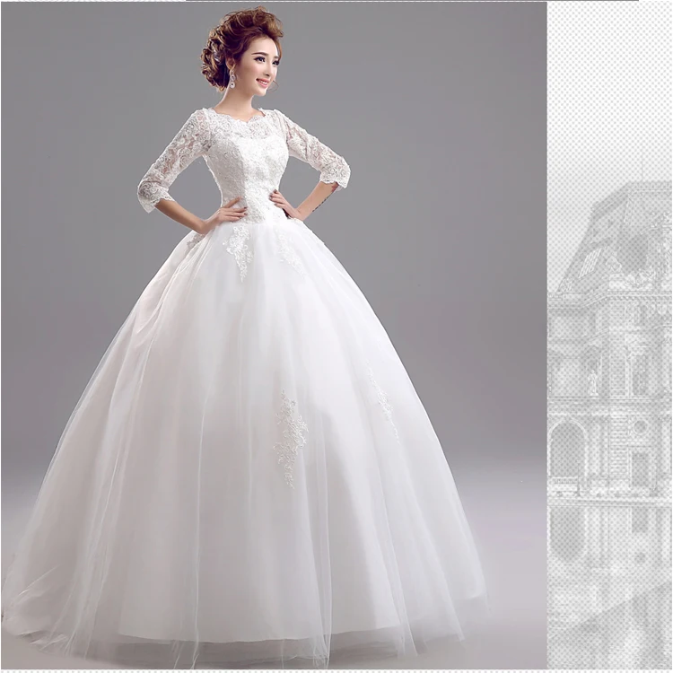 2022 New High Quality Vintage Sexy Lace Fluffy Tulle Crystal Applique  For Women Wedding Dress