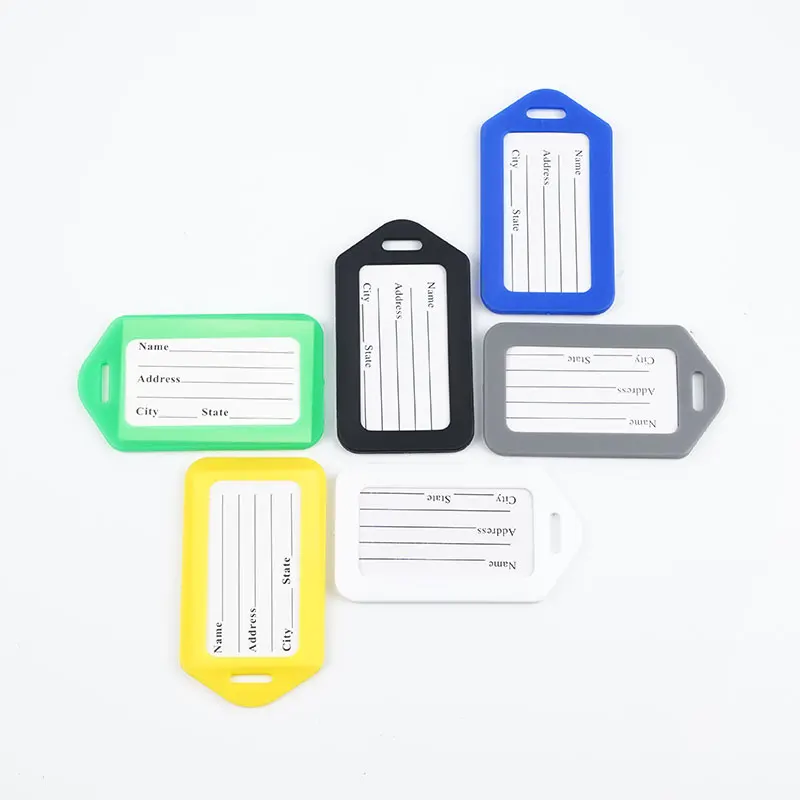Wholesale Cheap Plastic Luggage Tag Suitcase Label Name Tag for Travel