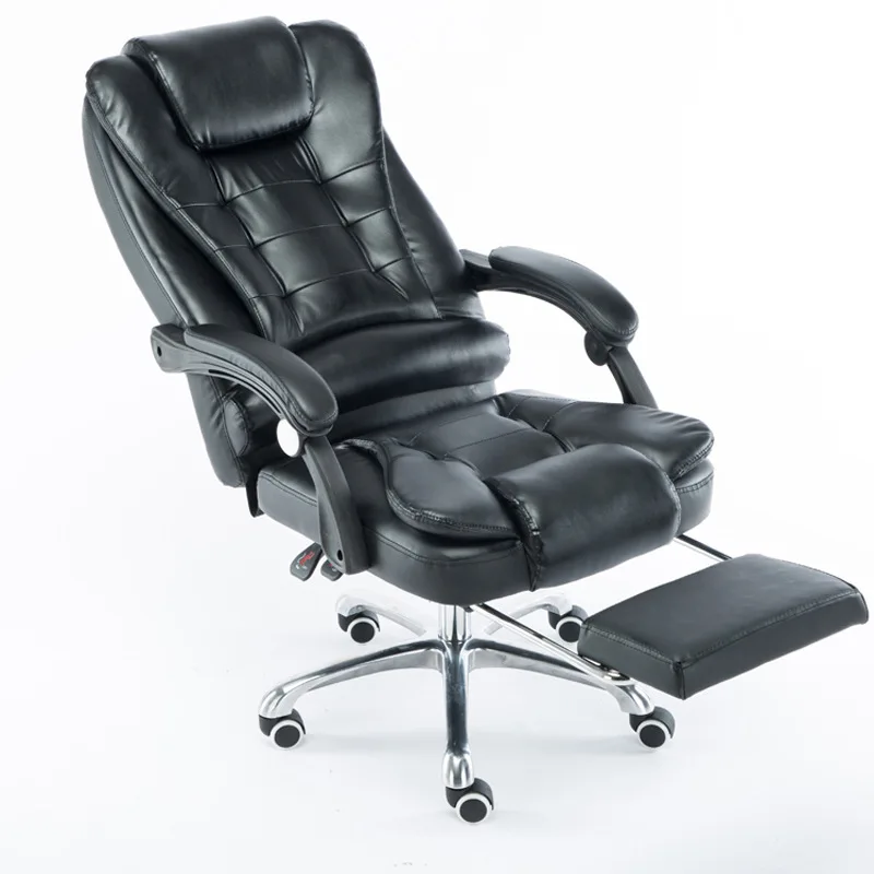 2024 New Boss Cheap Director Manager Pu Leather Executive Swivel Office Massage Chairs With Footrest