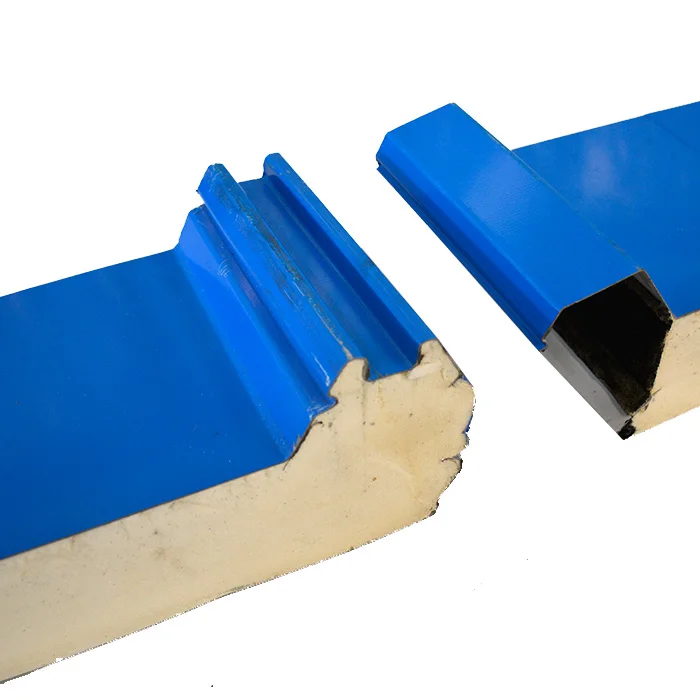 China colorful insulation material pu sandwich wall and roof panels