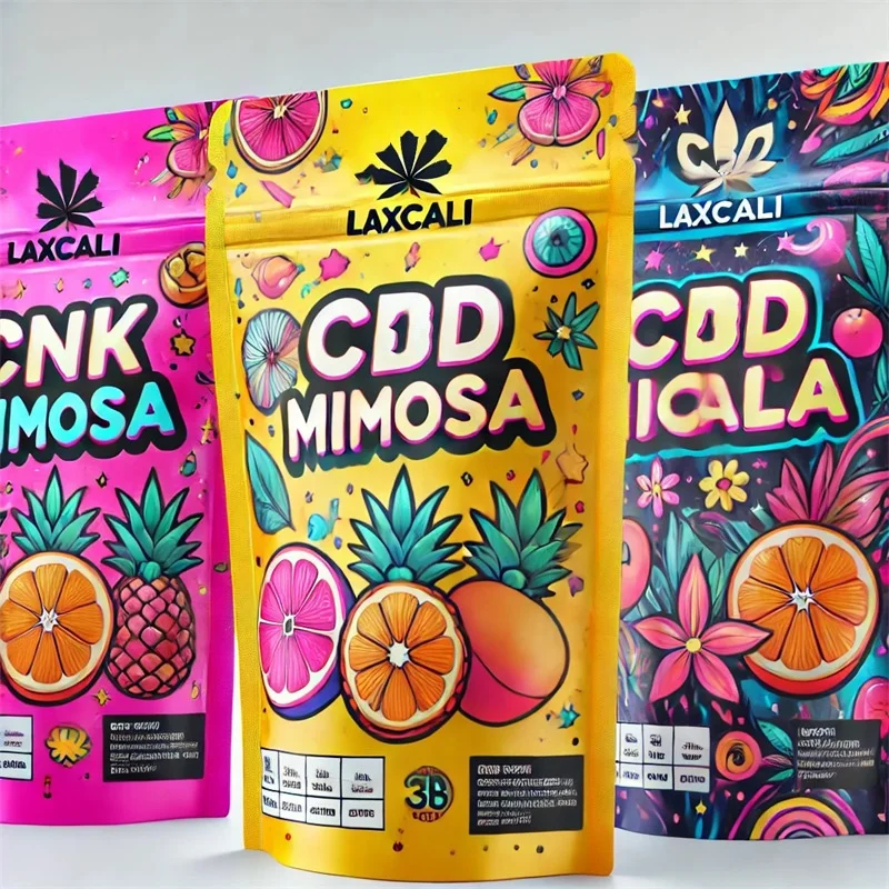 Plastic Aluminum Foil Ziplock Stand up Pouch Food Packaging Custom Printed Mylar Bag for Edible Gummy