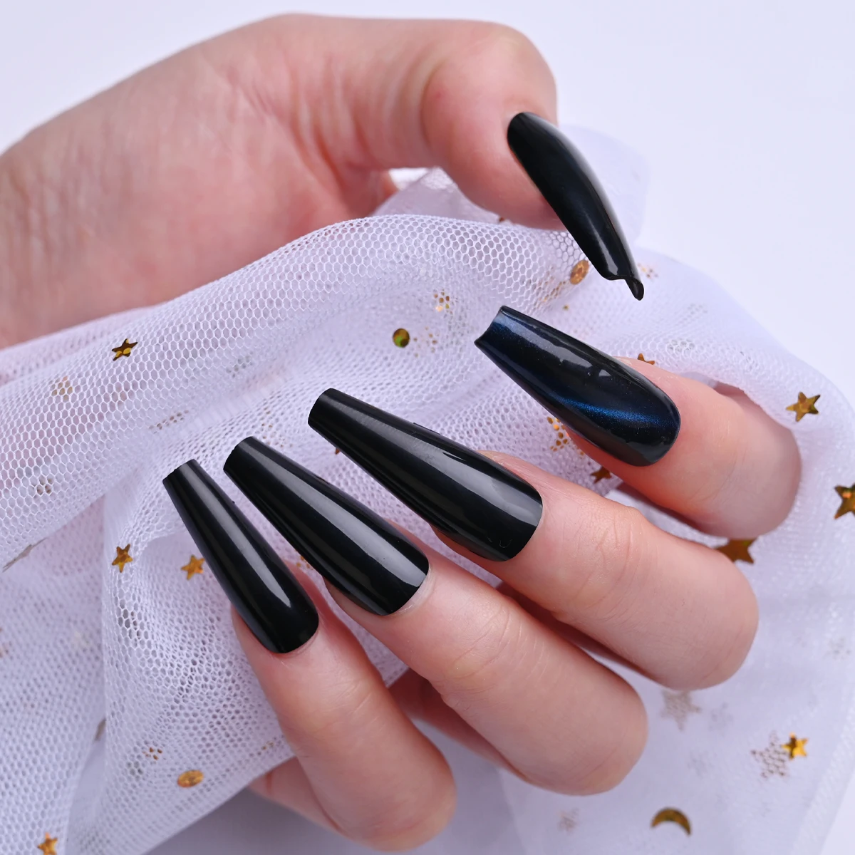 2021 new arrives matte polished European style 24 pcs long fake nails press on nail