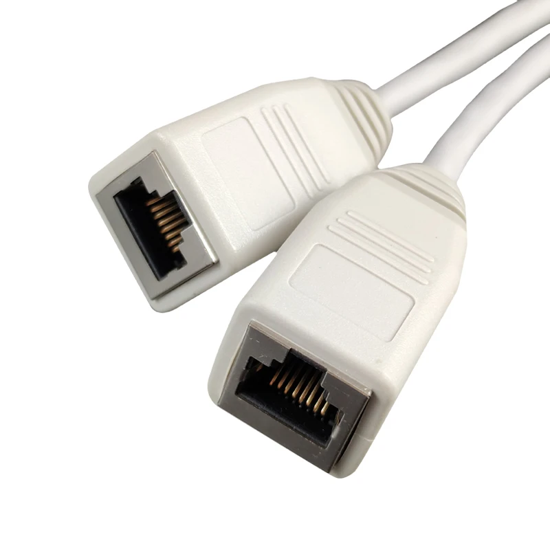 Rj45 Male To 2 Female Rj45 Splitter Ethernet Lan Network Adapter Cable Splitter Rj45 8p8c Lan Converter Cable cat5 cat6 extend