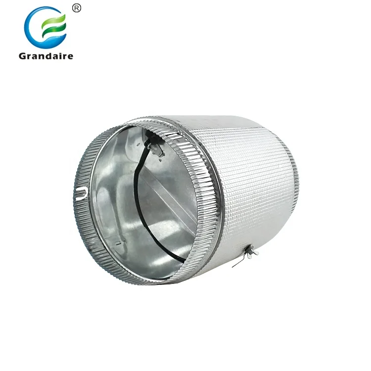 Steel Round Manual Adjustable Air Duct Volume Control Barrel Damper for Hvac