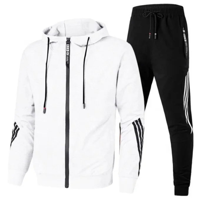 Top Fashion Trendy Tracksuits Custom Velour Tracksuit For Men French Terry Sweatsuit