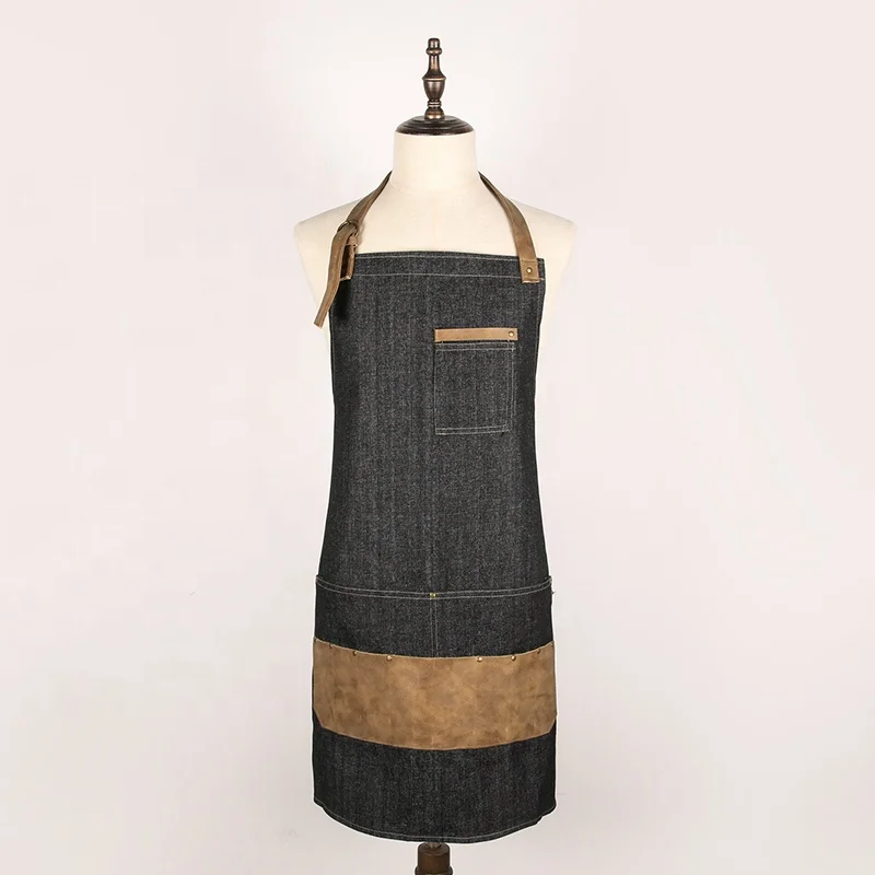 Segbeauty Heavy Duty Canvas Work Apron Breathable Denim Apron with Tool Pockets