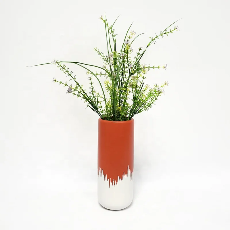 
Nordic modern color gradient ceramic flower vase home decoration 