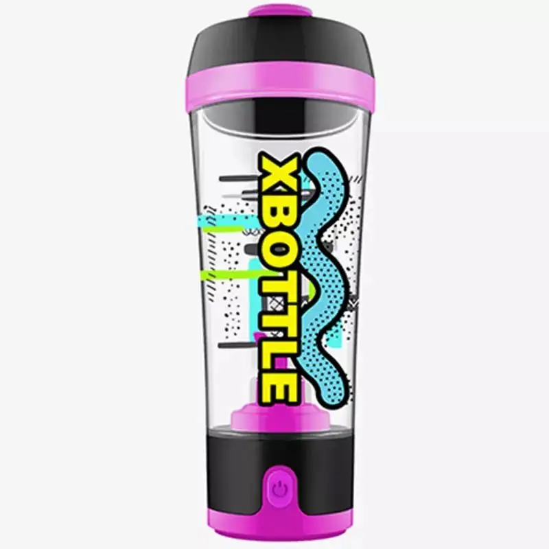 Portable Electric USB Rechargeable Stainless Steel Water Bottle Protein Mixing Cup