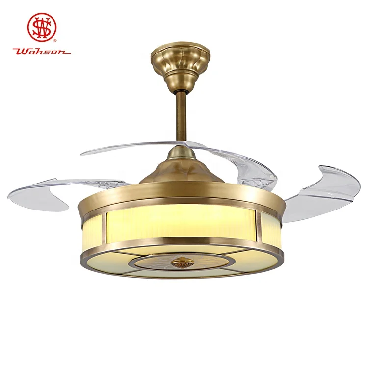 42 дюйма, новый дизайн, сертифицированный CE, выдвижные лопасти, светодиодный потолочный вентилятор с двигателем постоянного тока/переменного тока