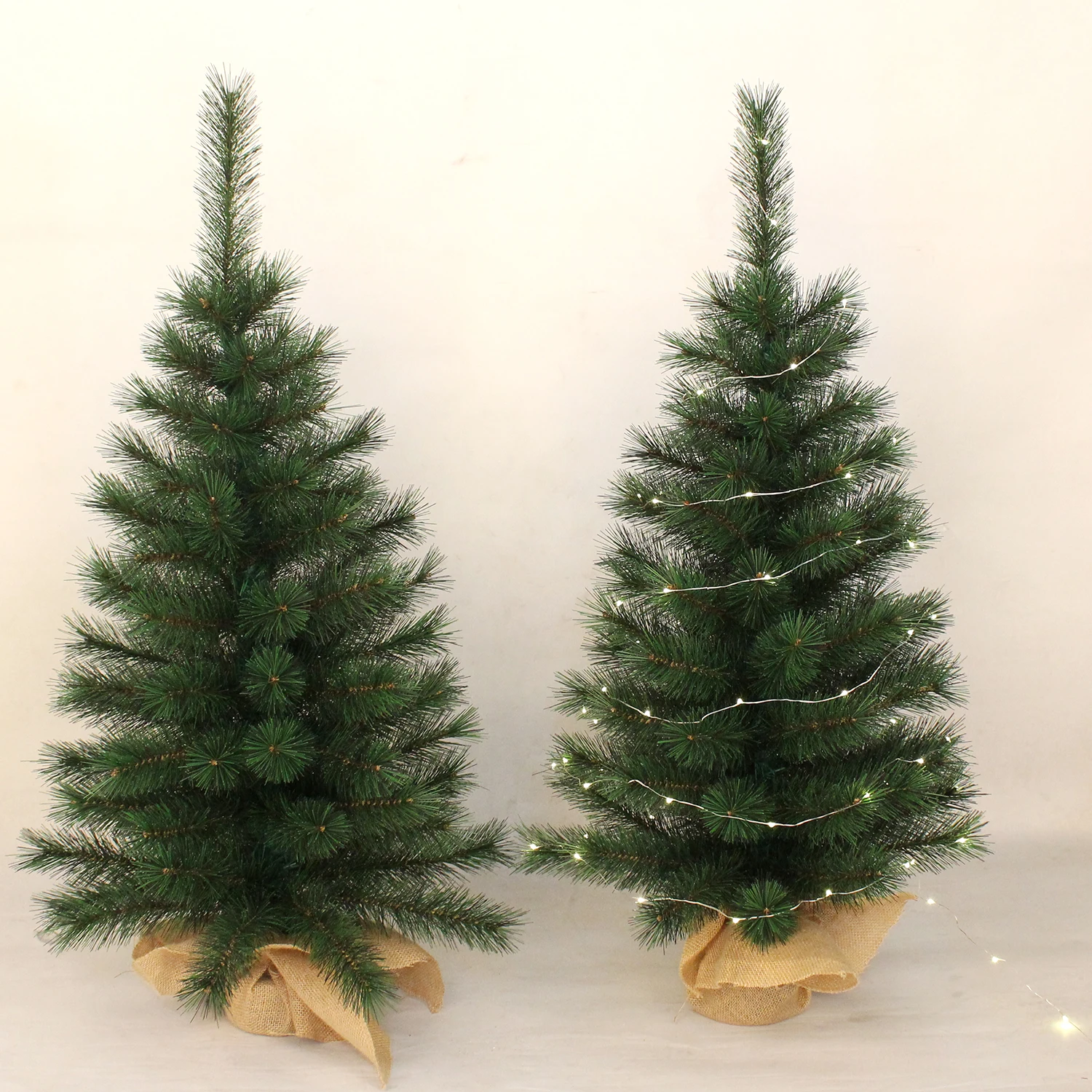 Mini Christmas Tree Miniature Pine Tree 60cm Pine Artificial Christmas Tree Great for Tabletop or Desk