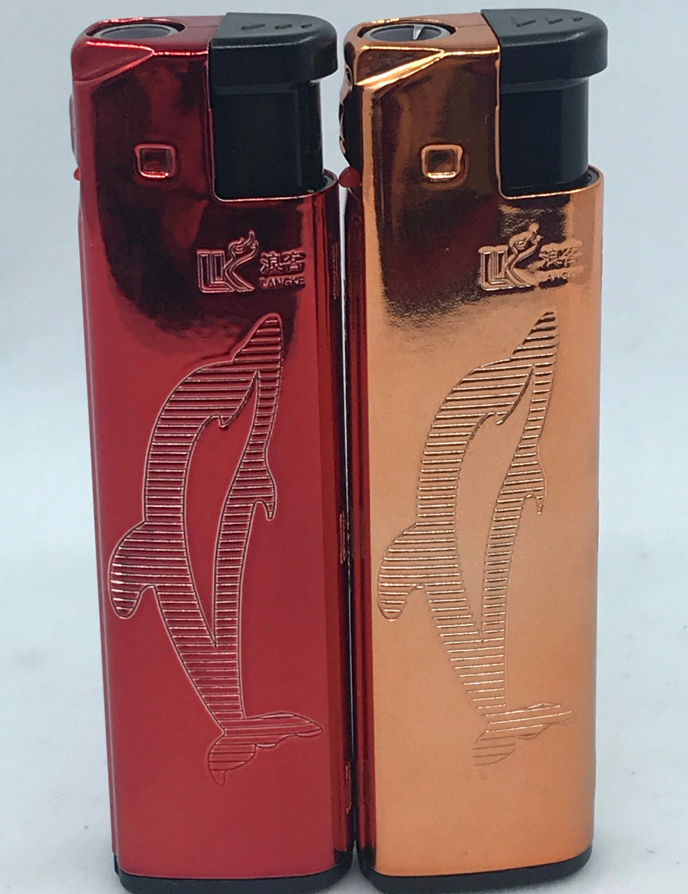 Five colours  metal cover  straight flush lighter