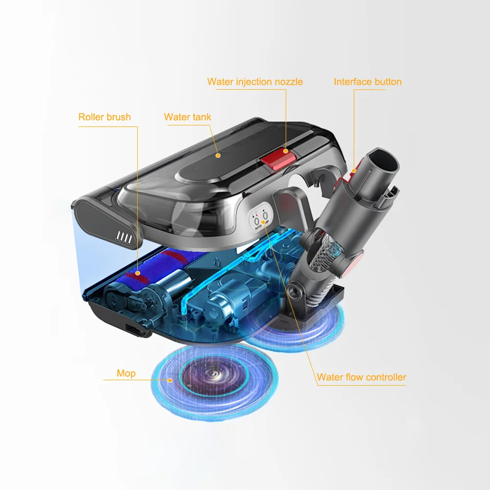 Wet Dry Electric Replacement Parts Vacuum Attachment Mop Head for Dysons Cordless V7 V8 V10 V11Vacuum Cleaner Mop