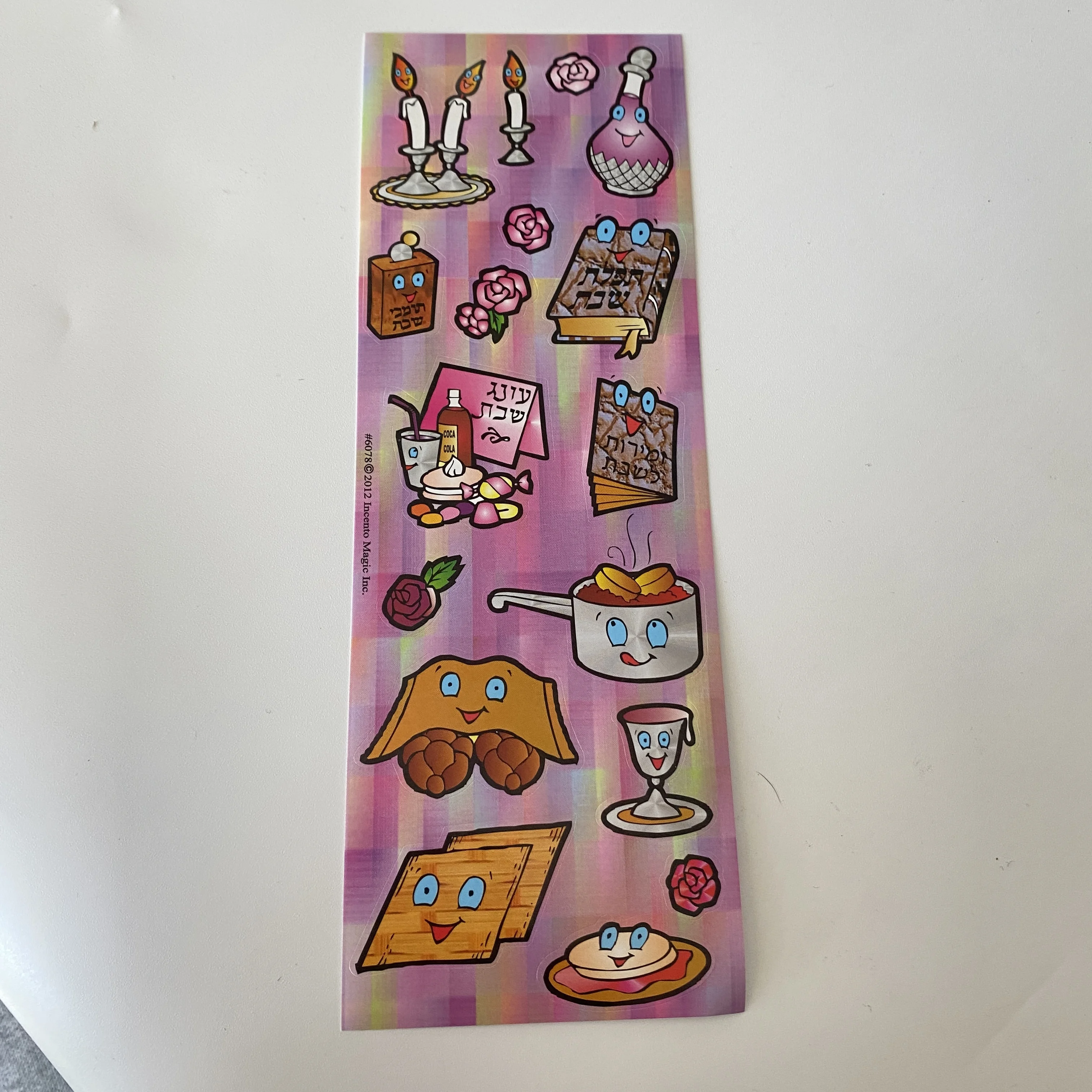 Custom printing logo label shiny die cut cartoon sticker sheet self adhesive waterproof vinyl die cut sticker custom