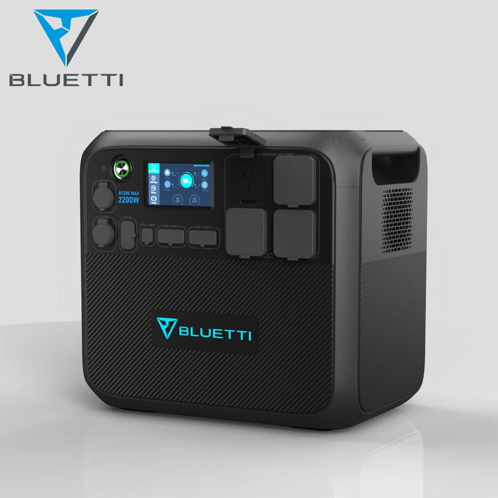Bluetti AC200Max 2048wh 2200W High Power Solar Generator For Backup Using