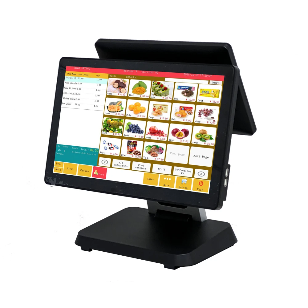 Smart Touch Screen Pos Cash Machine Electronic Cash Register Point Of Sale Android Pos Terminal