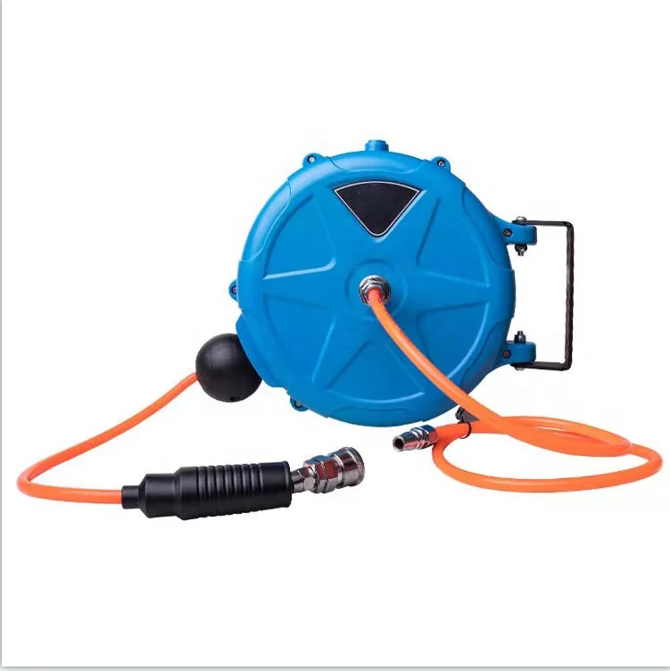 Automatic Compressor Pneumatic Air Single Hose Reels Carwash  15 Metre Wall-fixed Window Cleaning Roller Guide for Hose Reel Set