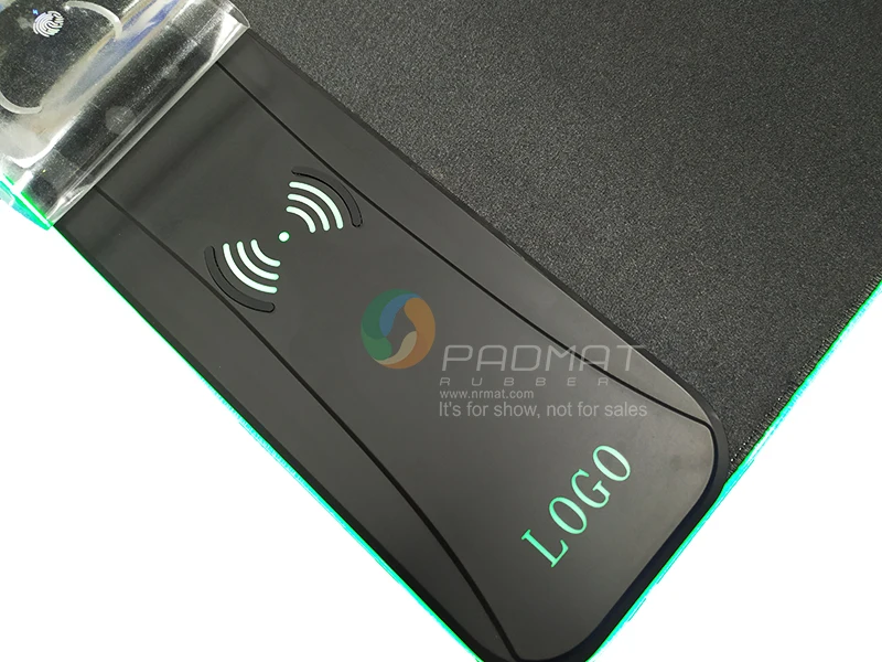 Soft RGB mouse pad with Wireless charger OEM customized design