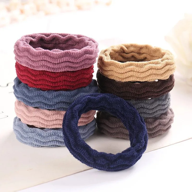 2022 New widened high elastic hair rope all-match fashion seamless towel ring tie hair rubber band hair ring
