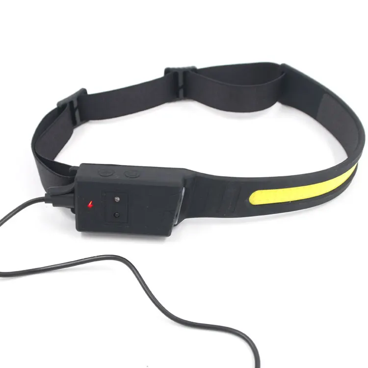 500 lumens High power 230 Wide Beam Motion Sensor LED Head Lamp Hiking head torch silicone outdoor camping running led headlamp