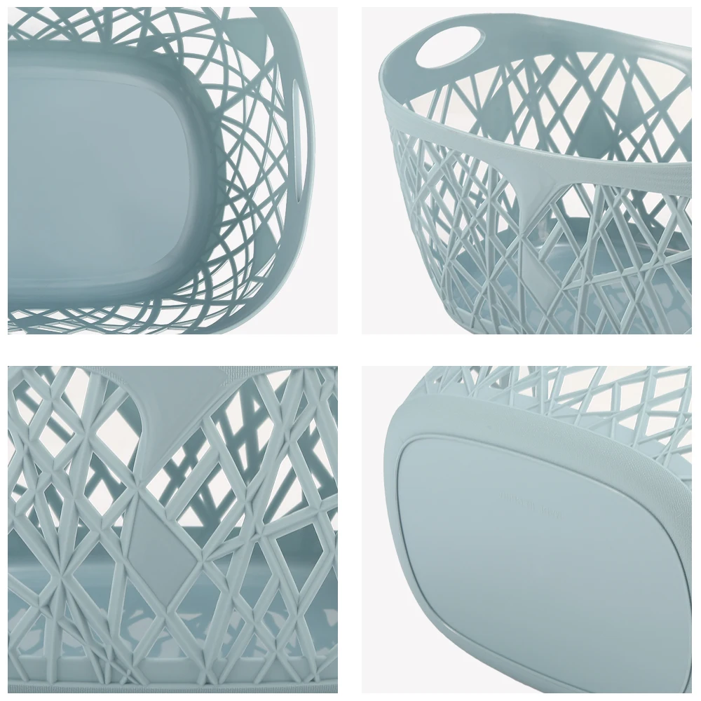 100% Polypropylene durable portable plastic hollow storage basket for dirty clothes