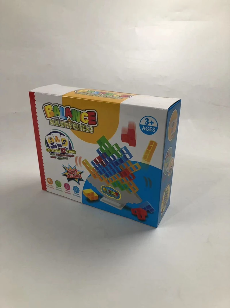 XRH evelopmental Interactive Puzzle Stacking Blocks Game Challenge Balance Tower Promotes Hand-eye Coordination Board Games