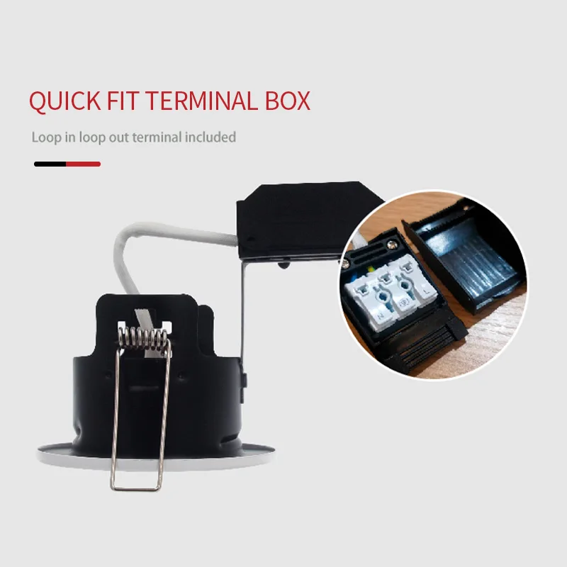 Gu10 Fire Rated Downlight Aluminum Ip65 Water Proof Recessed Gu10 Spot Light 50W Max White Led Downlight